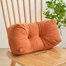 1pc Thick Comfortable Lumbar Pillow - Multifunctional Cushion, Suitable For Office Chair And Home Decor, Birthday Graduation Gift, Chair Pad, Seat Cushion, Back To School Room Decor, Study Supplies - Multicolor - View 4