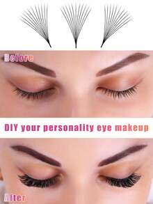 30D Large Tray Pointed Ultra-Thin Pre-Made Fan Eyelash Extensions - D - View 4