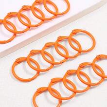 20 buah Ring Pengikat Kertas Longgar Warna Oranye Muda, Ring O-Ring Logam Terbuka yang Dapat Digunakan Kembali, Cocok untuk Kartu Indeks, Kartu Flash, Buku Catatan Perencana, Album Foto, Scrapbooking, Gantungan Kunci DIY, Pengorganisasian Kantor dan Belajar - Set - View 5