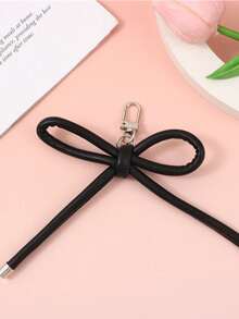 Black Card Holder With Star Pendant And Bow Decoration, Accessory Keychain, Student Bus Card Protector, ID Card Holder, Can Hold ID Card, Business Card, Bus Card, Meal Card, Subway Card, Photo, Access Card, Suitable For Women, Fashion Enthusiasts, Office Workers, Perfect For Commuting, School, Daily Use, Ideal Gift For Family And Friends - Multicolor - View 12