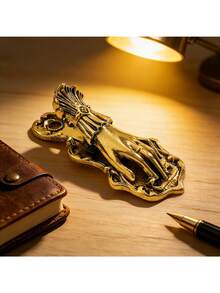Antique Gold Vintage Hand-Shaped Bookmark Clip, Antique Bronze Lady's Hand Pose Journal Clip, Page Marker Clip, Diary Clip - Multicolor - View 5