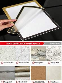 Magnetic Photo Frame Poster Cover Frame, Self-Adhesive Magnetic Wall Art Frame, Replaceable Wall Art Frame, Magnetic Poster Holder, Art Display Stand, Suitable For Refrigerator, Perfect For Photo Display - Multicolor - View 5