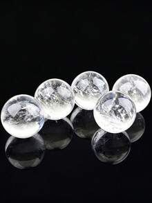 Natural White Crystal Clear Quartz Ball Mini Crystal Ball Polished Healing Crystal Stone DIY Crystal Craft Ornament Home Decor Gift - Clear Quartz Sphere - View 13