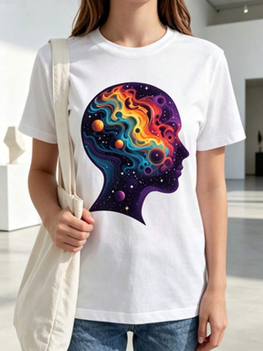 Women T-Shirts - 白色 - 查看 1