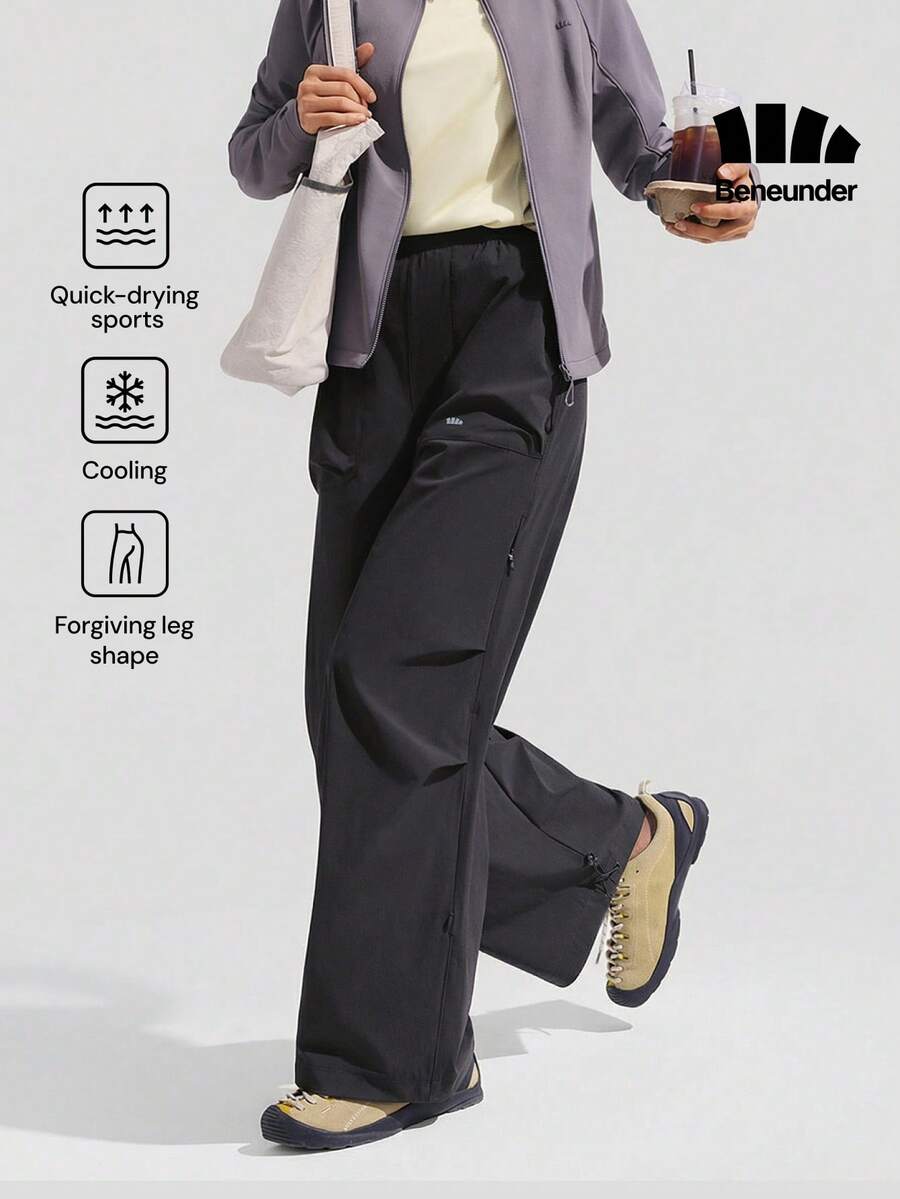 Beneunder Women's Multi-Functional Paratrooper Pants DT002 - Black - View 1