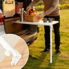 Foldable Table Legs, Multi-Functional Adjustable - 90° Angle Metal Replacement Table Legs, Suitable For Trunk Party/Beach Picnic/Hiking Camping Scenarios, Applicable To Camping Tables, Laptop Desks And Coffee Tables Etc. - Durable Metal Structure, No Shaking And Ultra-Light, Portable Folding Camping Table Legs - Black - View 2