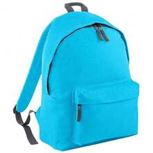 Bagbase Original Plain Backpack - Surf Blue/Graphite Grey - View 1