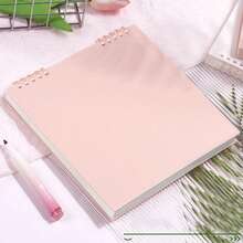 1Pc Minimalist Square Grid Loose-Leaf Notebook,8.46 Inches*7.68 Inches,21.5*19.5cm - Flip-Top Journal For Daily Office Use - Multicolor - View 19