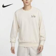 Nike/Authentic Sweatshirt Rajut Longgar Kasual Pria Leher Bulat Modis IB8234-901 - IB8234-901 - View 1