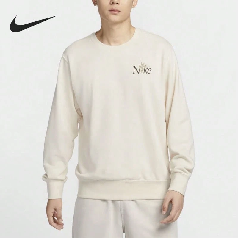 Nike/Authentic Sweatshirt Rajut Longgar Kasual Pria Leher Bulat Modis IB8234-901 - IB8234-901 - View 1