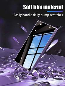 2pcs Privacy Tempered Glass Screen Protector. Compatible With Fold 2 5G/Fold 3 5G/Fold 4/Fold 5/Fold 6/Fold 7/7/Flip 8/Fold 8/Fold 8 Ultra And Other Series, High Hardness Reinforced Glass, Scratch-Resistant And Wear-Resistant, Protects Against Daily Bumps And Damage, Phone Accessory. - Black - View 7