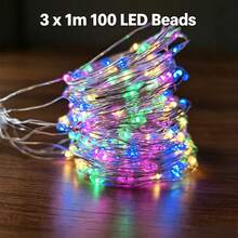 USB Copper Wire Curtain Fairy Lights – Flexible Hook-Free Drape, Flat Beads Non-Glare, 8 Modes Remote, Low-Voltage For Bedroom Window Wedding Party Indoor Decor - Colored Light - View 14