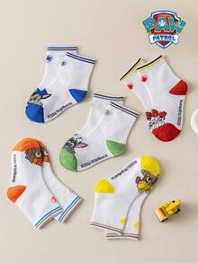 1/5/10 Pairs Paw Patrol Kids Socks Cute Puppy White Winter Mid-Calf Socks Fun Christmas Gift - Multicolor - View 7