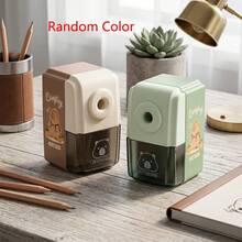 1 PC Pencil Sharpener, Genuine Capybara! Random 1pc Capybara-Themed Pencil Sharpener, Random Brown-Green Color, Portable Design - Multicolor - View 9