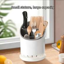 Kitchen Chopstick Holder Draining Utensil Storage Box Spoon Fork Rack Plastic Chopstick Basket Creative Chopstick Rest Chopstick Cage - View 9
