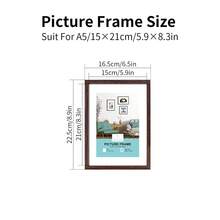 HIMEETIME 1/2/3/4/6件橡木實木相框，多尺寸A3/A4/30x40cm，白色/黑色/原木色/棕色木框，極簡桌面與壁掛式，居家與辦公室裝飾，適用於家庭、旅行、畢業、婚禮照片與藝術品，理想禮物 - 1pc - 查看 77