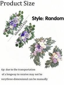 Artificial Purple Flower Curtain Decoration Suitable For Wedding Ceremonies, Birthday Parties, Graduation Ceremonies And Other Occasions - Multicolor - View 10