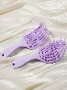1 Stück Damen Hohlkamm, Rosenrot Moskitonetz Kamm, Kopfhautmassage Haarkamm, Damen Kamm, Trocken- und Nass-Dual-Use Paddelkamm, Luftkissenkamm für Zuhause geeignet für glattes und lockiges Haarstyling, antistatisch, Friseursalon, Schönheit, Reise-Essential Haarpflege-Tool, Halloween Weihnachtsgeschenk - Heißes Pink - Übersicht 16