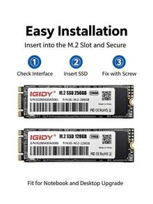 M.2 NGFF SATA SSD 128GB/256GB B&M‑Key Internal Solid State Drive High Speed Storage Disk For Laptop Desktop PC Upgrade - View 9