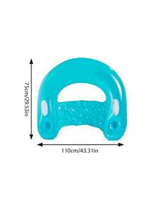 1pc Inflatable Water Sofa, Solid Color Minimalist Style, With Cup Holder, Handle Design, PVC Material, Suitable For Water, Swimming Pool, Beach Theme Party, Water Floating Seat, Inflatable Float, Air Pump Required - Multicolor - View 19