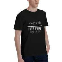 Linear Equation Maths Teachers 100% Cotton T Shirt - Shape - View 4