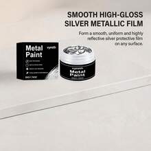 Silver Metallic Paint Quick Dry Metal Effect Repair Paint For Crafts Furniture Hardware DIY Decorative Coating Paint - Quick-dry Silver Metallic Paint - View 9