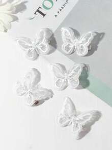 Cute Butterfly Hair Clip Suitable For Daily Wear - White - View 1