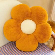 1pc Cute Sunflower Throw Pillow Cushion Backrest Sofa Pad Car Backrest Bay Window Decor Living Room Floor Mat - Multicolored - View 17
