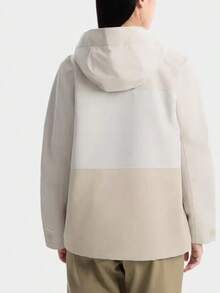 Columbia Jaket Softshell Wanita Terbaru untuk Aktivitas Luar Ruangan, Mendaki, Bernapas, Tahan Air, Tahan Angin, Hangat, dengan Tudung. - Krem/Cokelat - View 2