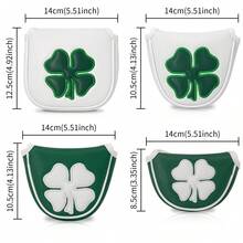 Four-Leaf Clover Design Golf Club Head Cover And Putter Cover - Durable And Fun Protective Accessory For Golf Lovers And Game Enthusiasts | Perfect For Daily - Multicolor - View 12