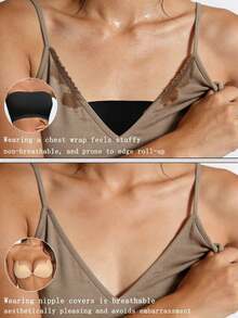 vfvQueen 1/2/4pcs Reusable Strapless Self-Adhesive Lifting Bra, Suitable For Dresses, Valentine's Day Gift, Invisible Bra - Multicolor - View 5