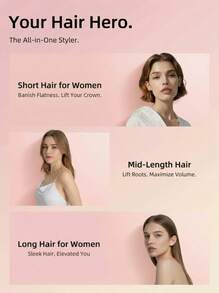 HYUNDAI 1pc New Portable Straightening Comb, Fast Hair Straightener, Hair Styling Tool, Smart Digital Display Precise Temperature Control, Long-Lasting Styling Without Damaging Hair, Dual Use For Straight And Curly Hair - Lightweight and Portable - View 7
