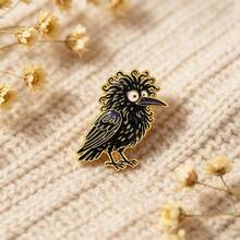 Cute Cartoon Crow Lapel Enamel Pins And Brooches Badge Pins For Backpacks Bags Backpack Cool Decoration Friend For Gifts - Multicolor - View 9