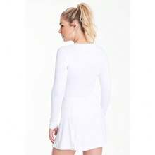 Rhino Womens / Ladies Sports Baselayer Long Sleeve Top - White - View 4