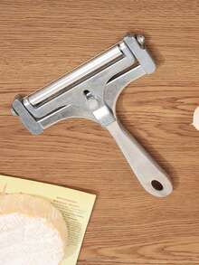 1pc Stainless Steel Cheese Slicer With Adjustable Wire, Heavy Duty Metal Cheese Cutter For Block Cheese And Butter, Adjustable Thickness Wire Cheese Knife, Charcuterie Board Entertaining Cooking Kitchen Gadget - View 13