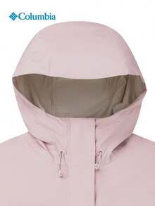 Columbia New Waterproof Outdoor Women's Sports Jacket Hooded Casual Coat - Pink/Off-white - View 8