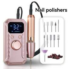 LEVIATECH 1pc Professional Rechargeable Electric Nail Drill, 1800mAh Portable Electric File With LCD Display, 11 Drill Bits, Adjustable Speed And Forward/Reverse Rotation, Suitable For Acrylic Gel Nail Removal, Manicure, Pedicure, Home And Salon Use - Multicolor - View 11