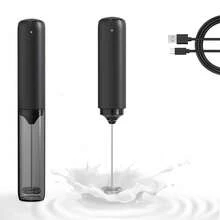 1 Peça Espumador de Leite Elétrico Recarregável USB Portátil, Espumador de Leite de Café Portátil com Estojo de Armazenamento Transparente e Cabeça de Mistura de Metal, Adequado para Café, Latte, Cappuccino, Chocolate Quente, Bebidas de Matcha, Uso Doméstico e de Escritório - Vários estilos e cores - Visão 14