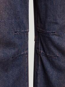 Adidas Originals Women's ORIGINALS OG 2IN1 PANT Pure Cotton 2-In-1 Loose Fit Curved Leg Denim Sweatpants KS0624 - Medium Wash - View 5