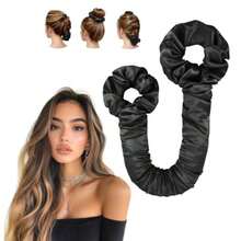 1pc Heatless Curling Rod, Satin Heatless Curling Hair Band, Slouchy Hairstyle Styling Tool, Suitable For Overnight Soft Wavy Curls, Long And Medium Hair Applicable Hair Tie Curling Rod, DIY Hairstyle Accessory, Daily And Party Use, Hairstyle Styling Tool Set - One Size - View 4