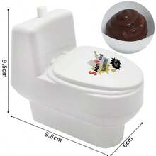 Creative Mini Water Spray Toilet Prank Toy, Refillable Water Spraying Gag Prop, Portable Pocket Entertainment Funny Gift, Suitable For All Ages Holiday Pranks And Play - Multicolor - View 12