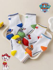 1/5/10 Pairs Paw Patrol Kids Socks Cute Puppy White Winter Mid-Calf Socks Fun Christmas Gift - Multicolor - View 6