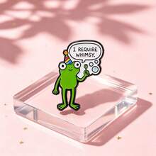 Cute Frog Quote Lapel Enamel Pins And Brooches Badge Pins For Backpacks Bags Backpack Cool Decoration Friend For Gifts - Multicolor - View 3