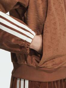 Adidas Women's S VL JKT Knit Colorblock Sports Jacket KC0175 - Brown - View 5