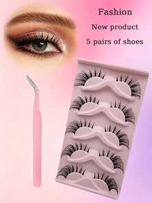 Natural Volume Cluster Lash Extensions Thin Band Individual Lashes Soft Lightweight DIY Eye Makeup Lashes - View 2