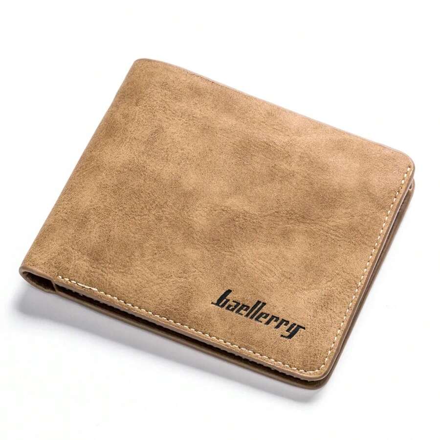 Men Wallet & Check Holder - Horizontal Brown - View 1