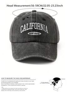 BONNY BOOM 2件裝 CALIFORNTA 西海岸刺繡棒球帽卡車帽，中性復古水洗 Y2K 戶外防曬可調節旅行度假禮物，適合朋友家人、萬聖節、聖誕節、母親節、父親節、新年、婚禮用品、感恩節、單身派對、返校季、學生開學季、教師節、嘉年華 - 綠色+黑色 - 查看 6