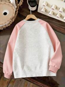 2pcs Set Suitable For Young Girl And Girls, Round Neck Sweatshirt And Wide Leg Pants Outfit, Printed With Cartoon Pearl Milk Tea And Donut Pattern Round Neck Sweatshirt + Wide Leg Pants Matching Set, Suitable For Autumn/Winter Daily Wear, Campus Style, Homecoming Outfit - Multicolor - View 6