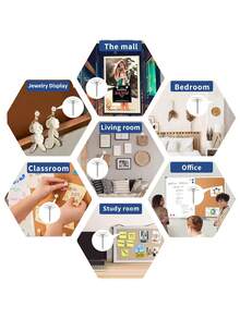 180PCS Clear Thumb Tacks For Wall Push Pins For Wall Thumbtacks For Hanging | Flat Tacs For Wall For Bulletin Board For Shadow Box Display - A - View 6