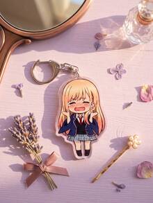 1Pc/5Pcs My Dress-Up Darling Keychain, Marin Kitagawa & Gojo Wakana Anime Pendant, Backpack Bag Hanging Decor, Cartoon Peripheral Gift. - Style2 - View 6